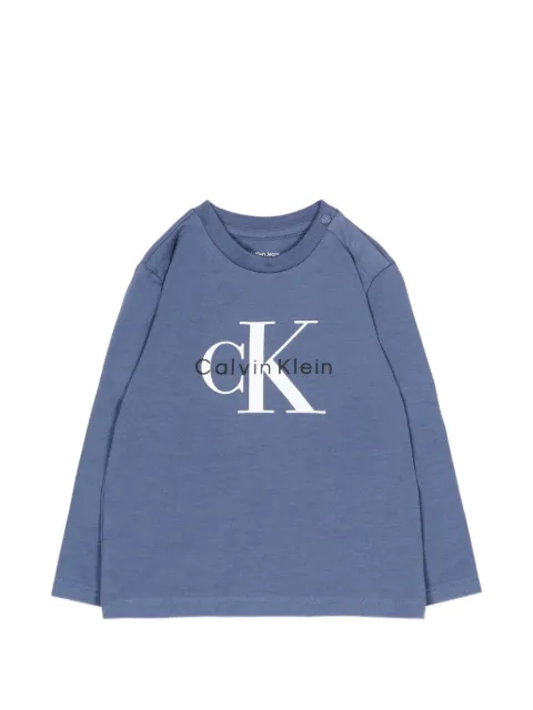 Calvin Klein Kids logo-print long-sleeve T-shirt