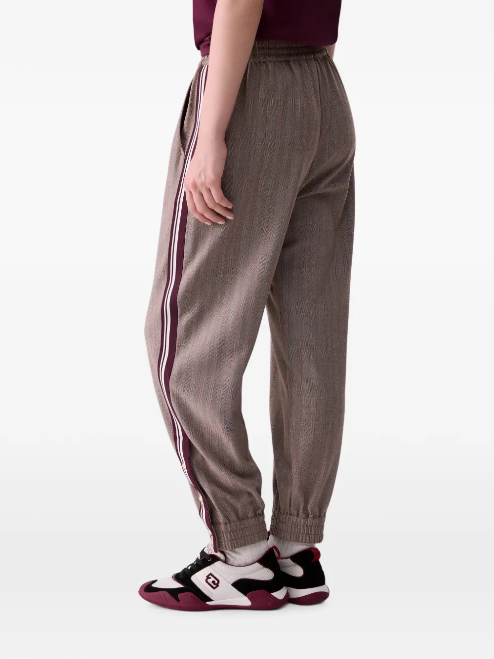 LIU JO Joggingbroek met zijband Beige