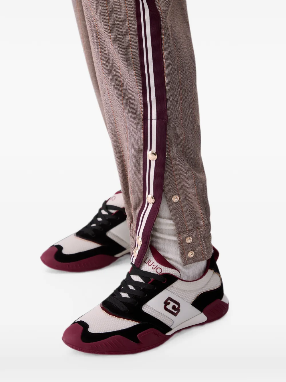 LIU JO Joggingbroek met zijband Beige