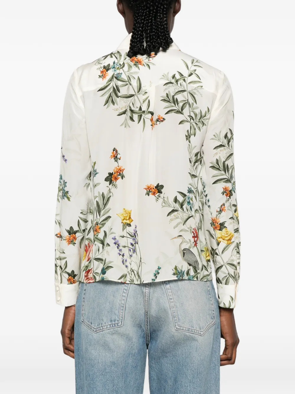 alice + olivia Blouse met bloemenprint Beige