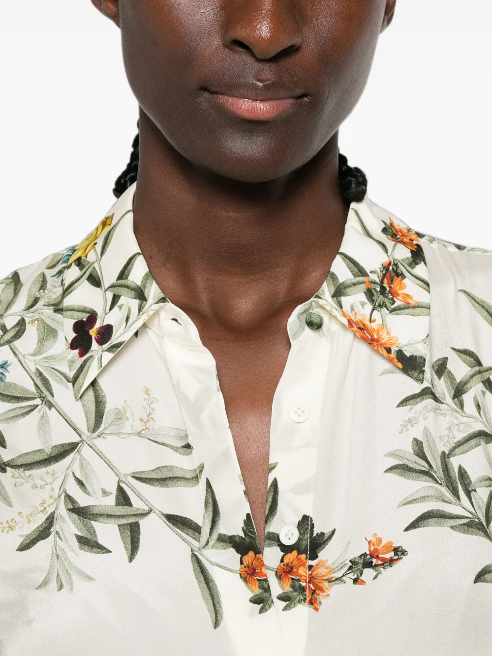 alice + olivia Blouse met bloemenprint Beige