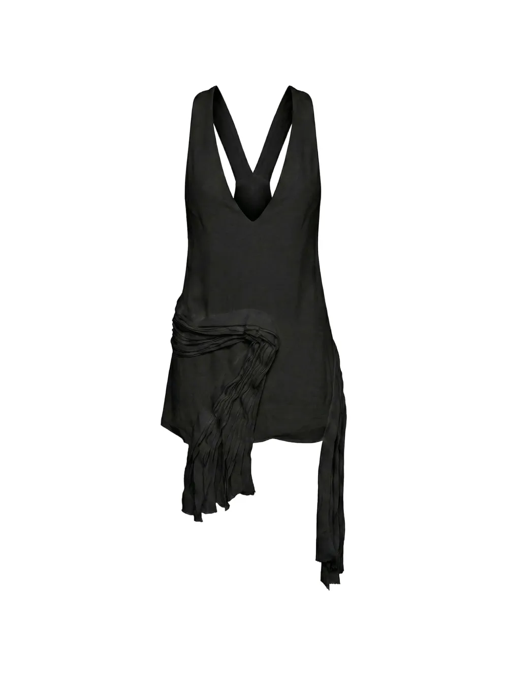 TOVE Bebe draped racerback blouse - Black