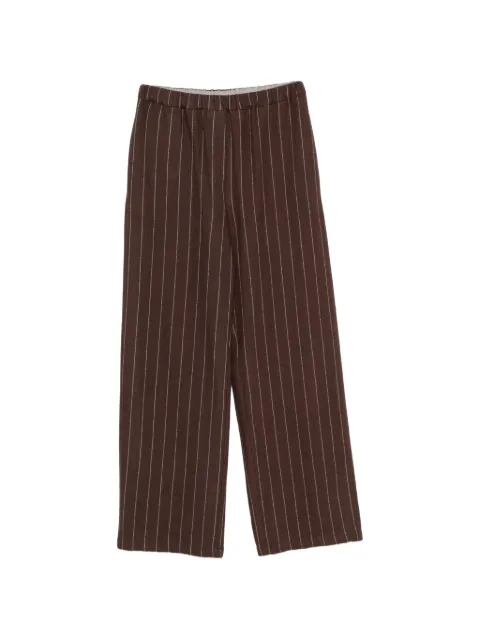 Alysi pantalon à fines rayures et taille élastiquée