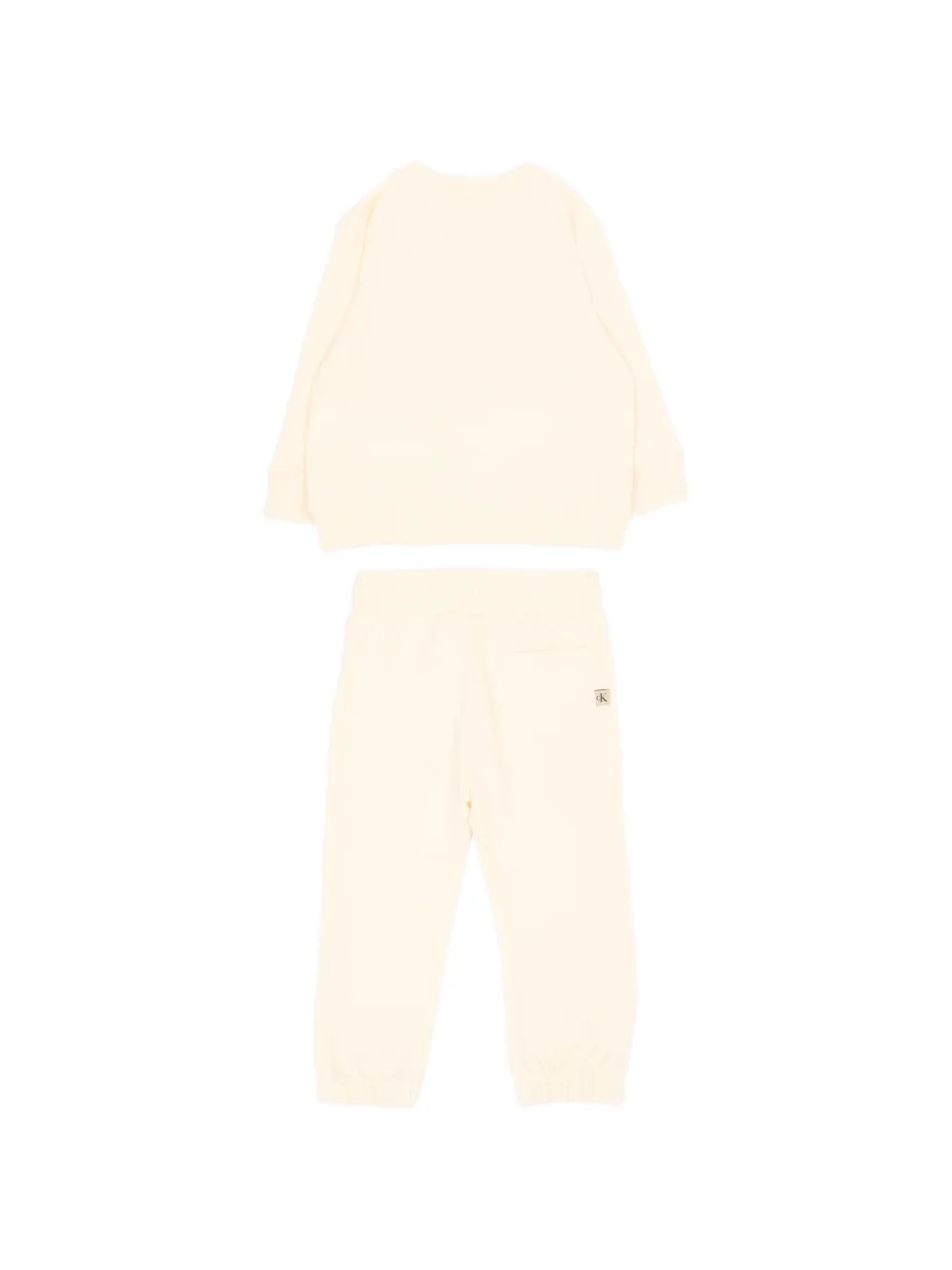 Calvin Klein Kids Trainingspak met logoprint Beige