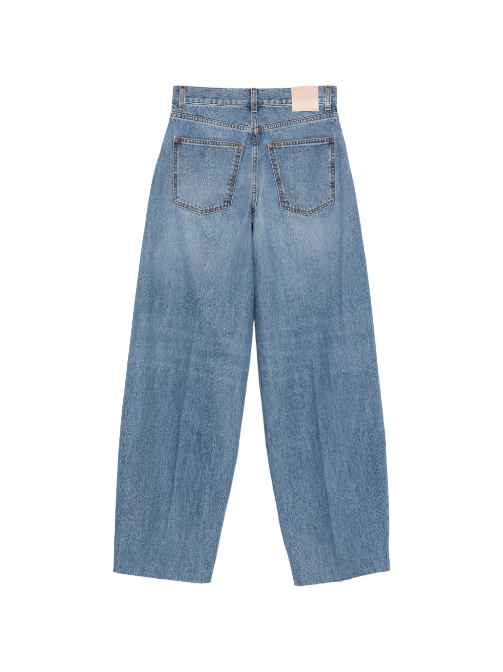 Alysi Jeans met wijde pijpen Blauw