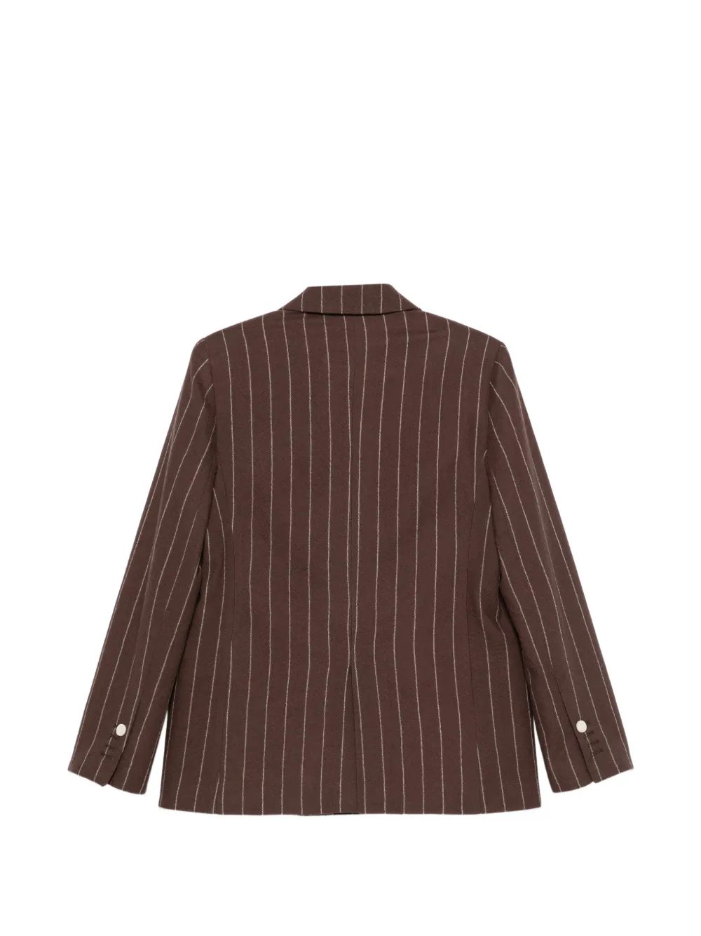 Alysi Blazer met krijtstreep en dubbele rij knopen Bruin
