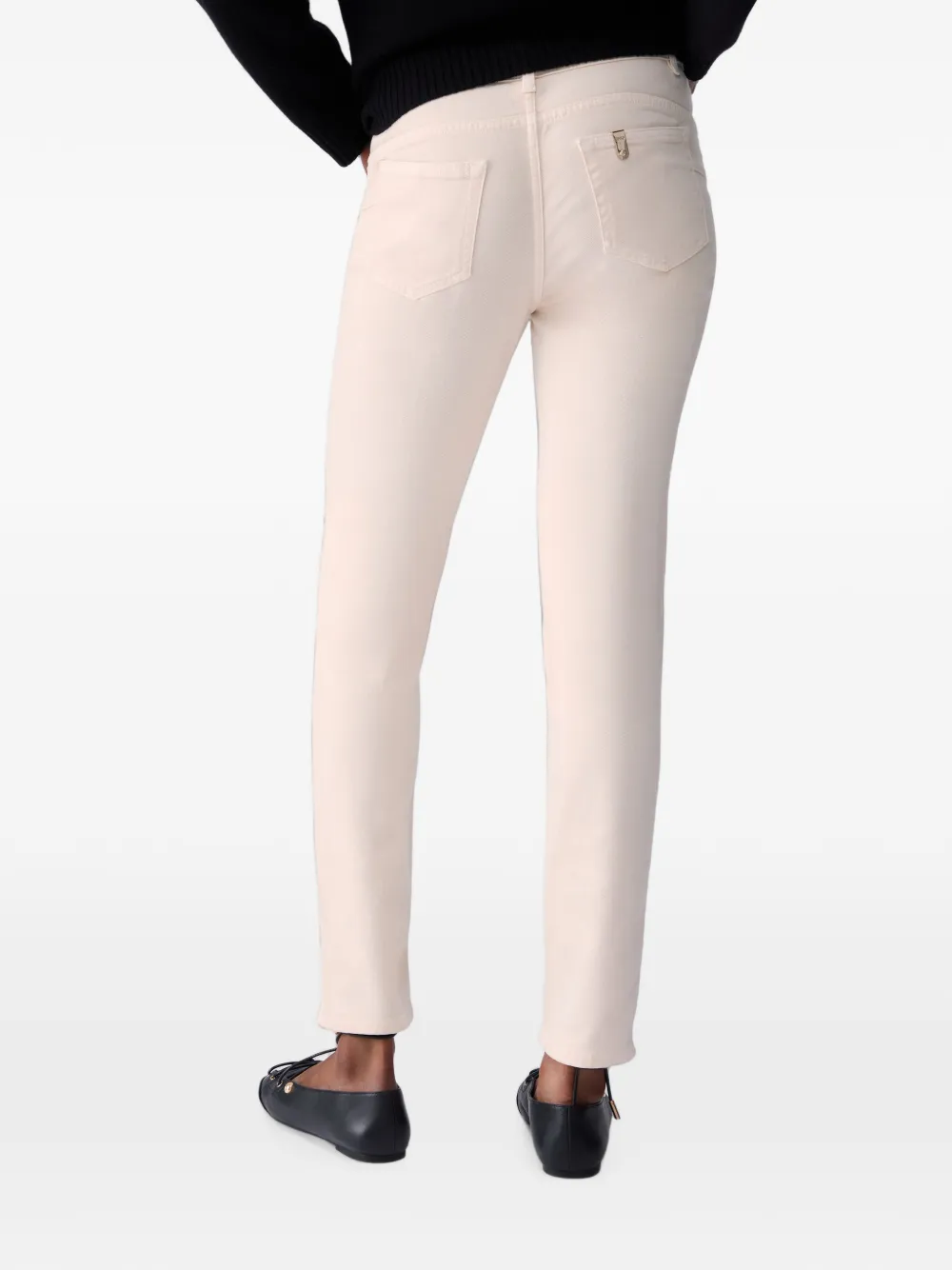 LIU JO Skinny broek met riem Beige