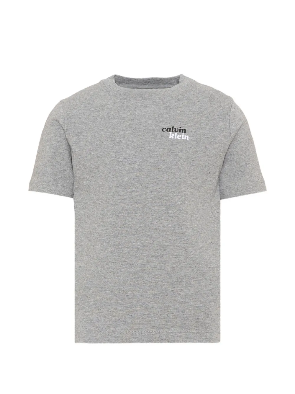 Calvin Klein Kids logo-print cotton T-shirt - Grigio
