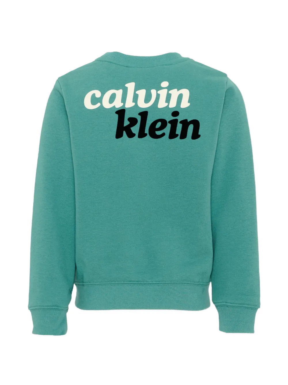Calvin Klein Kids Sweater met logoprint Groen