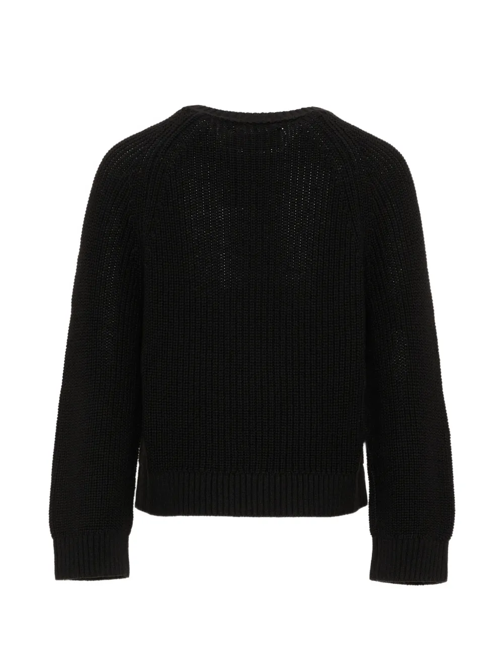 Calvin Klein Kids Wafelgebreide trui met geborduurd logo Zwart