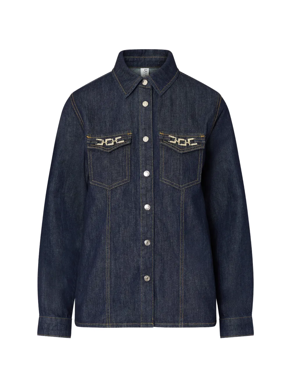 LIU JO slim fit denim shirt - Blu