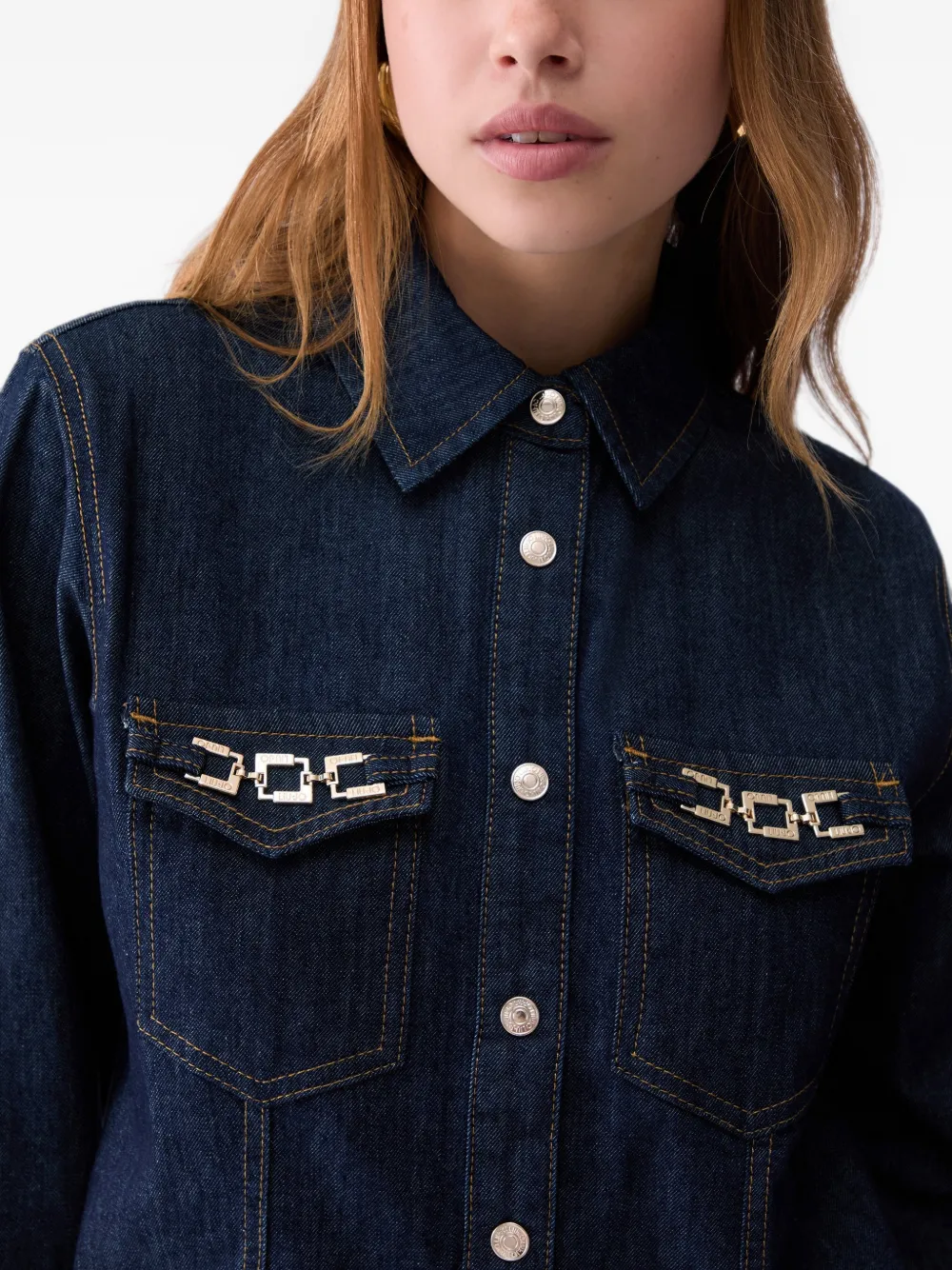LIU JO Getailleerd shirt Blauw