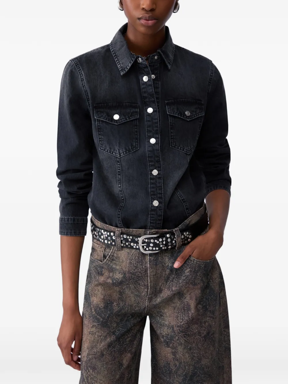 LIU JO Getailleerd shirt Zwart