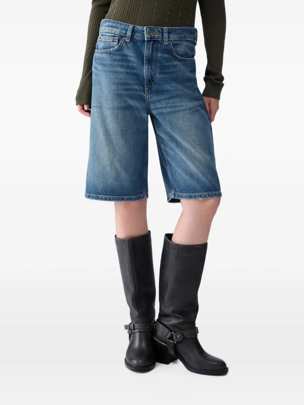 LIU JO Denim bermuda shorts Blauw