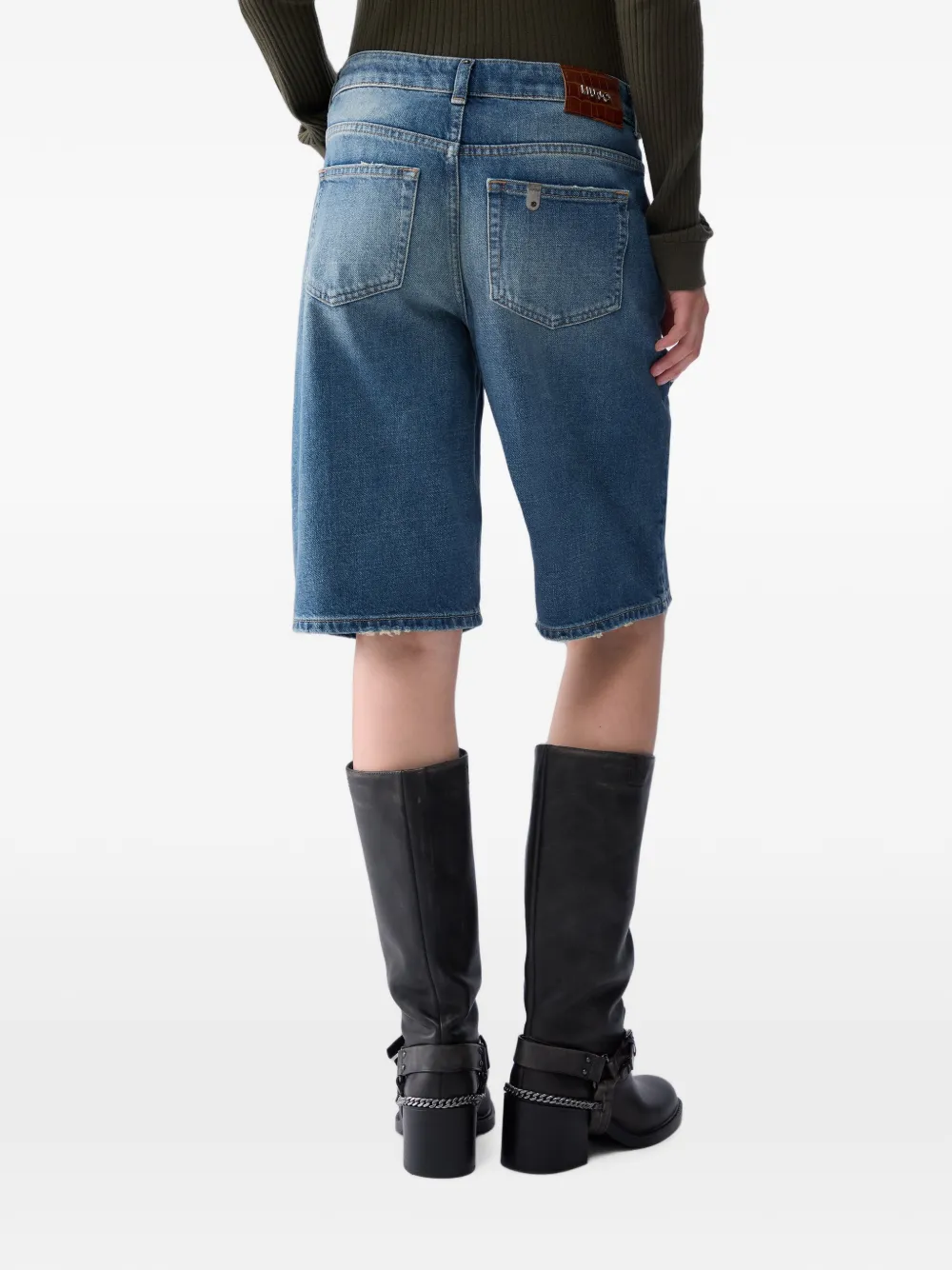 LIU JO Denim bermuda shorts Blauw