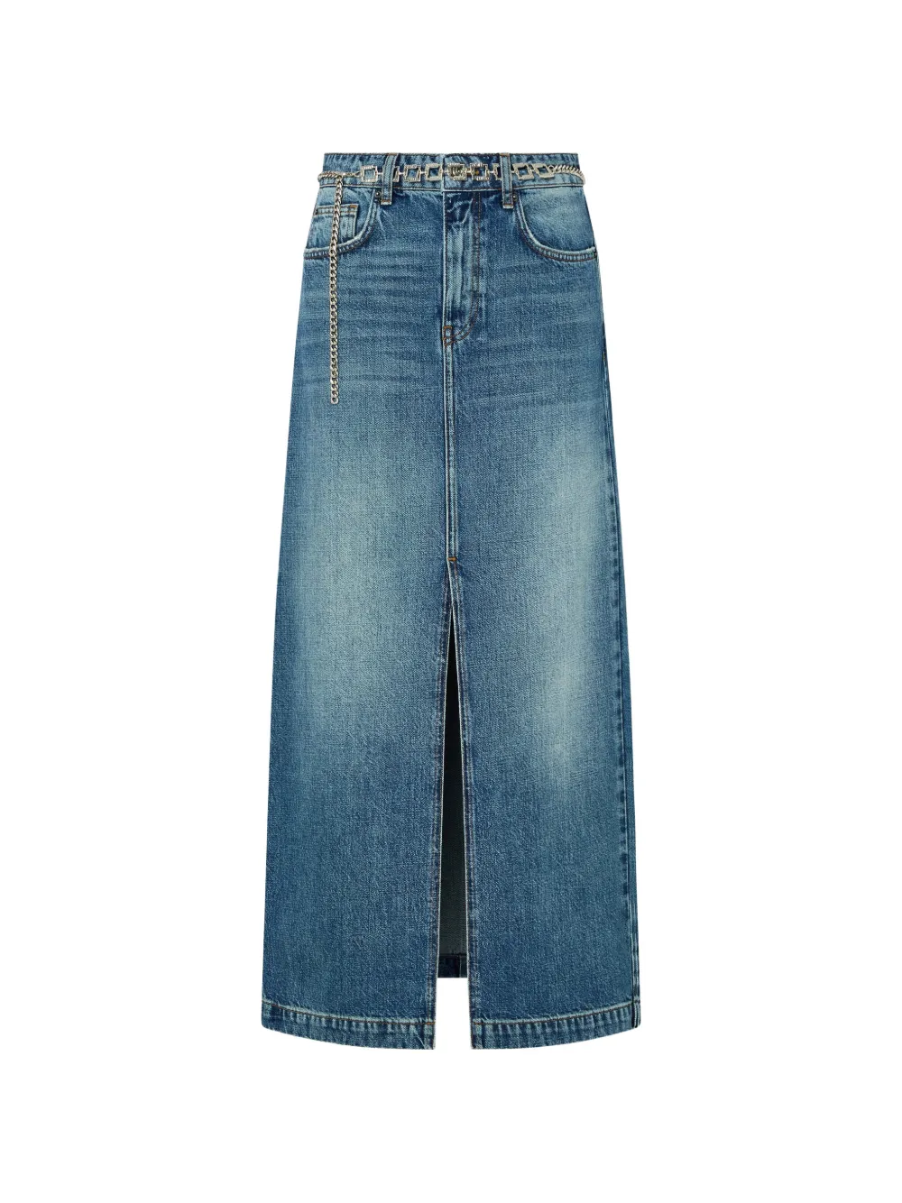 LIU JO long denim skirt - Blu