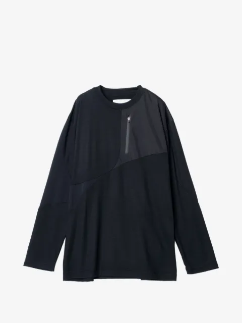 Yoshiokubo zip-pocket panelled T-shirt