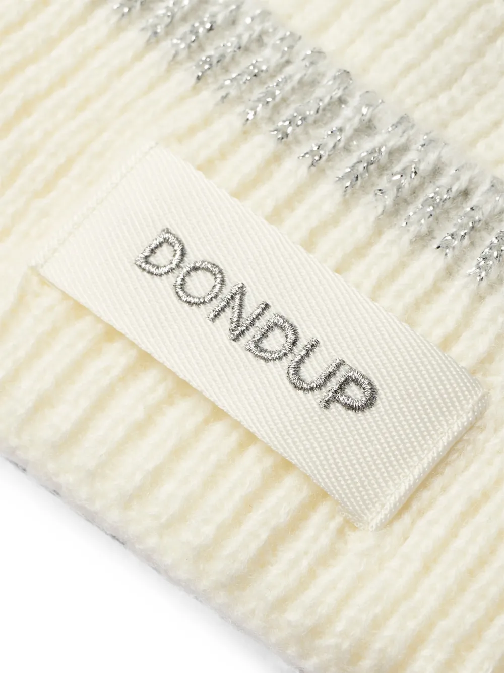 DONDUP Ribgebreide muts Beige