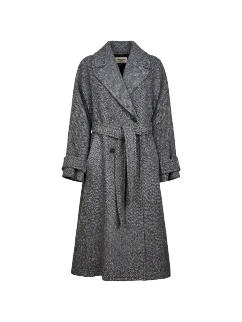Weekend Max Mara chevron-pattern belted coat