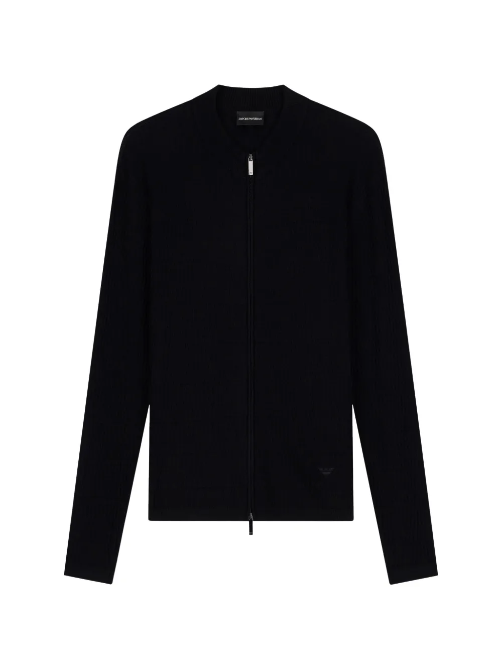 Emporio Armani virgin wool cardigan with a regular fit - Grigio