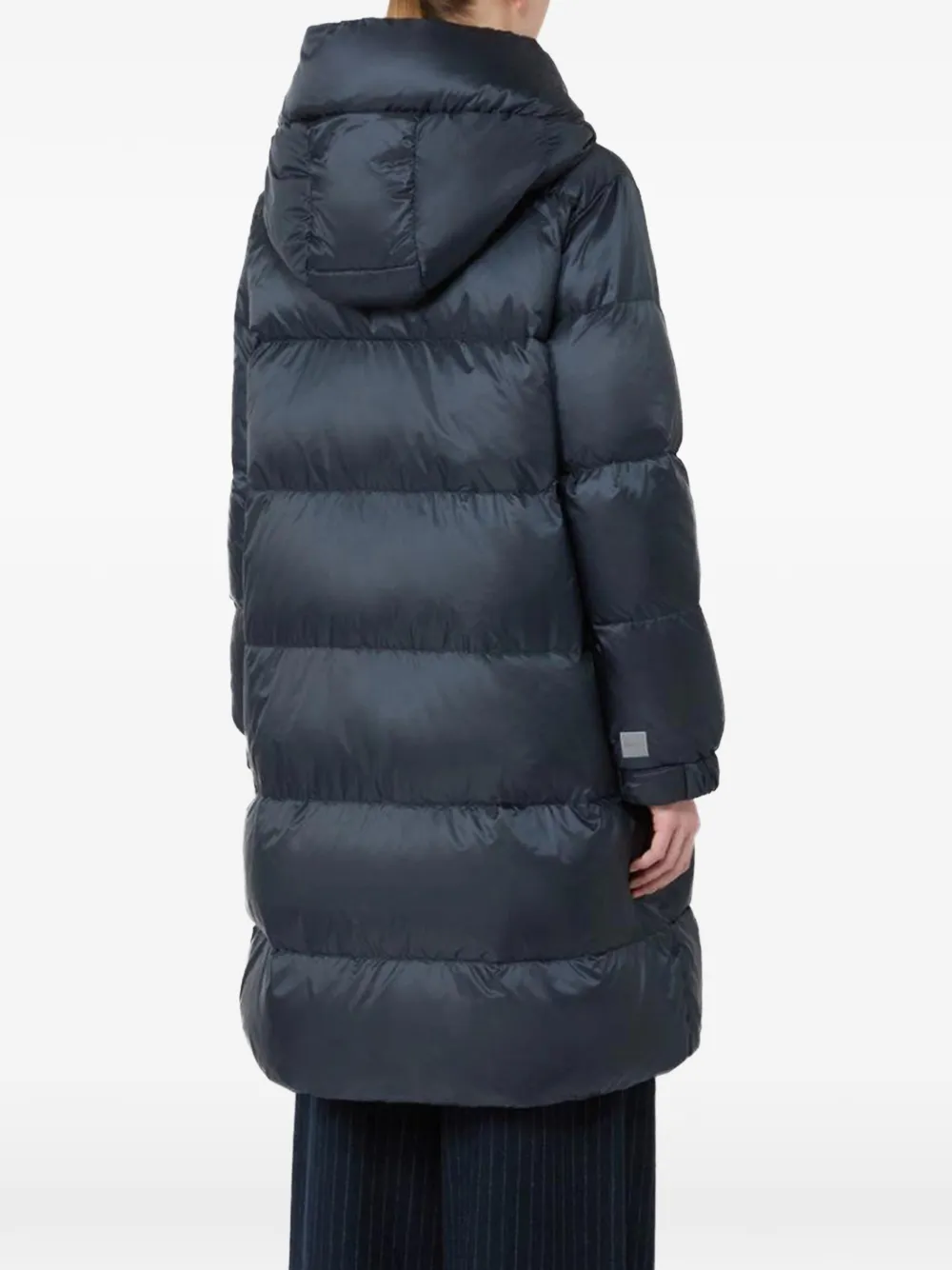 Max Mara Roomy waterafstotend gewatteerd donsjack Blauw