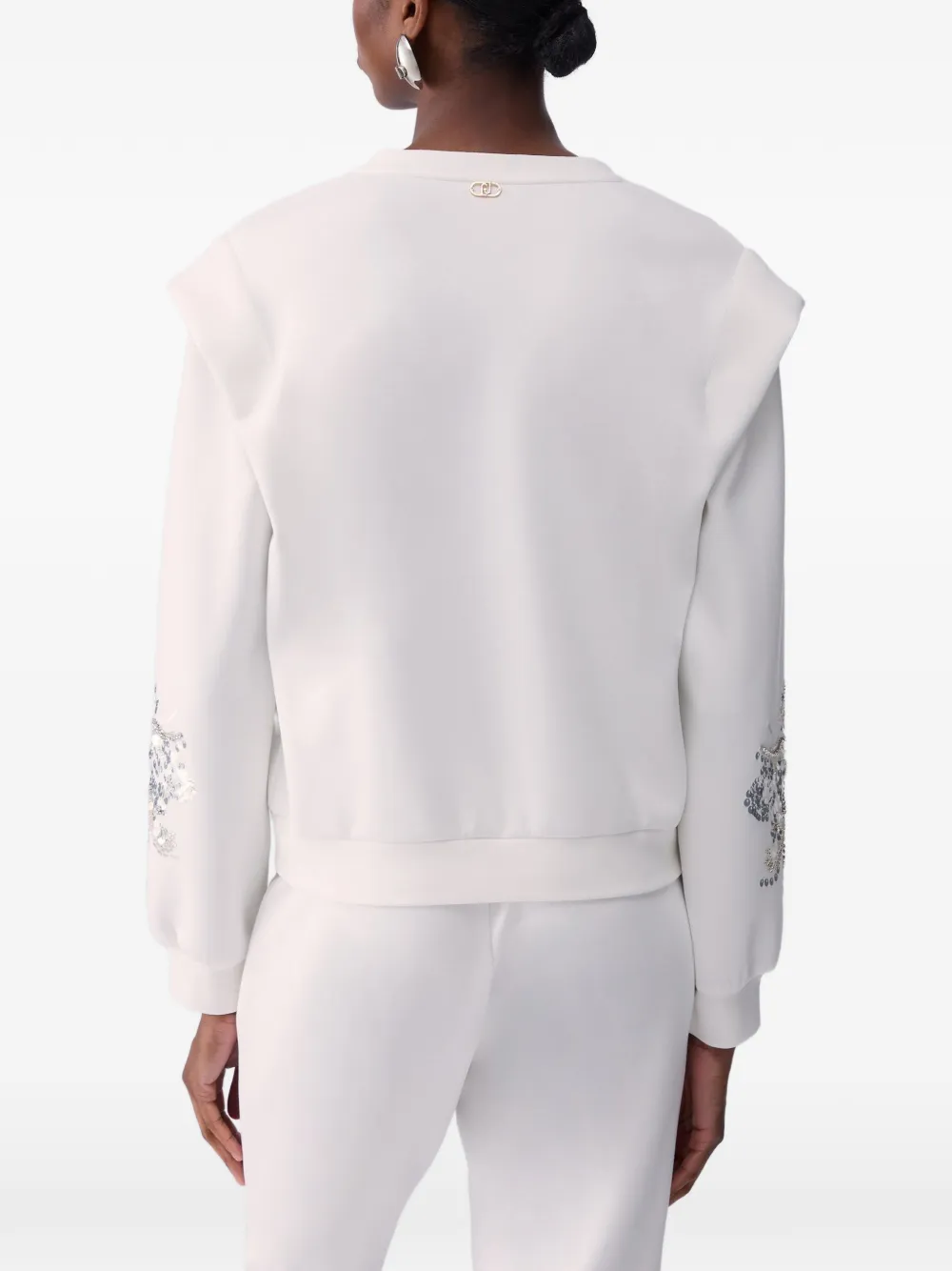 LIU JO Sweater met borduurwerk Wit