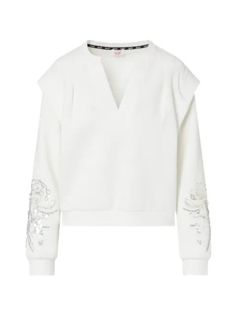 LIU JO sudadera con joyas bordadas