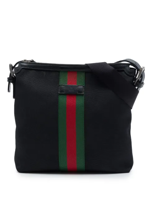 Gucci Pre-Owned 2016-2026 GG Techno Canvas Web Messenger Bag crossbody bag