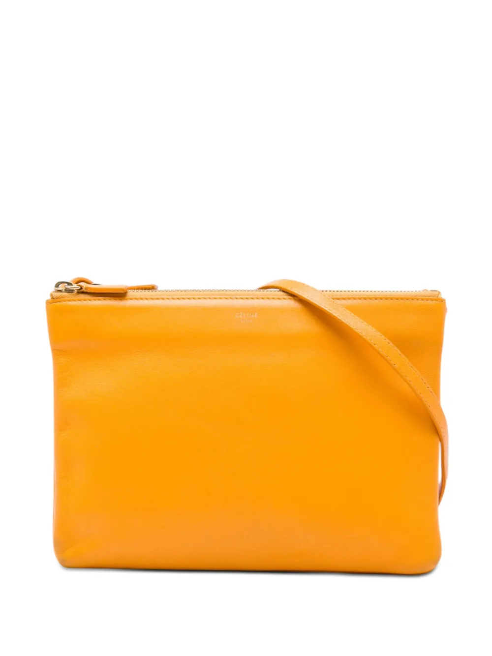 Celine Pre-Owned 2013 Large Lambskin Trio crossbody bag - Orange