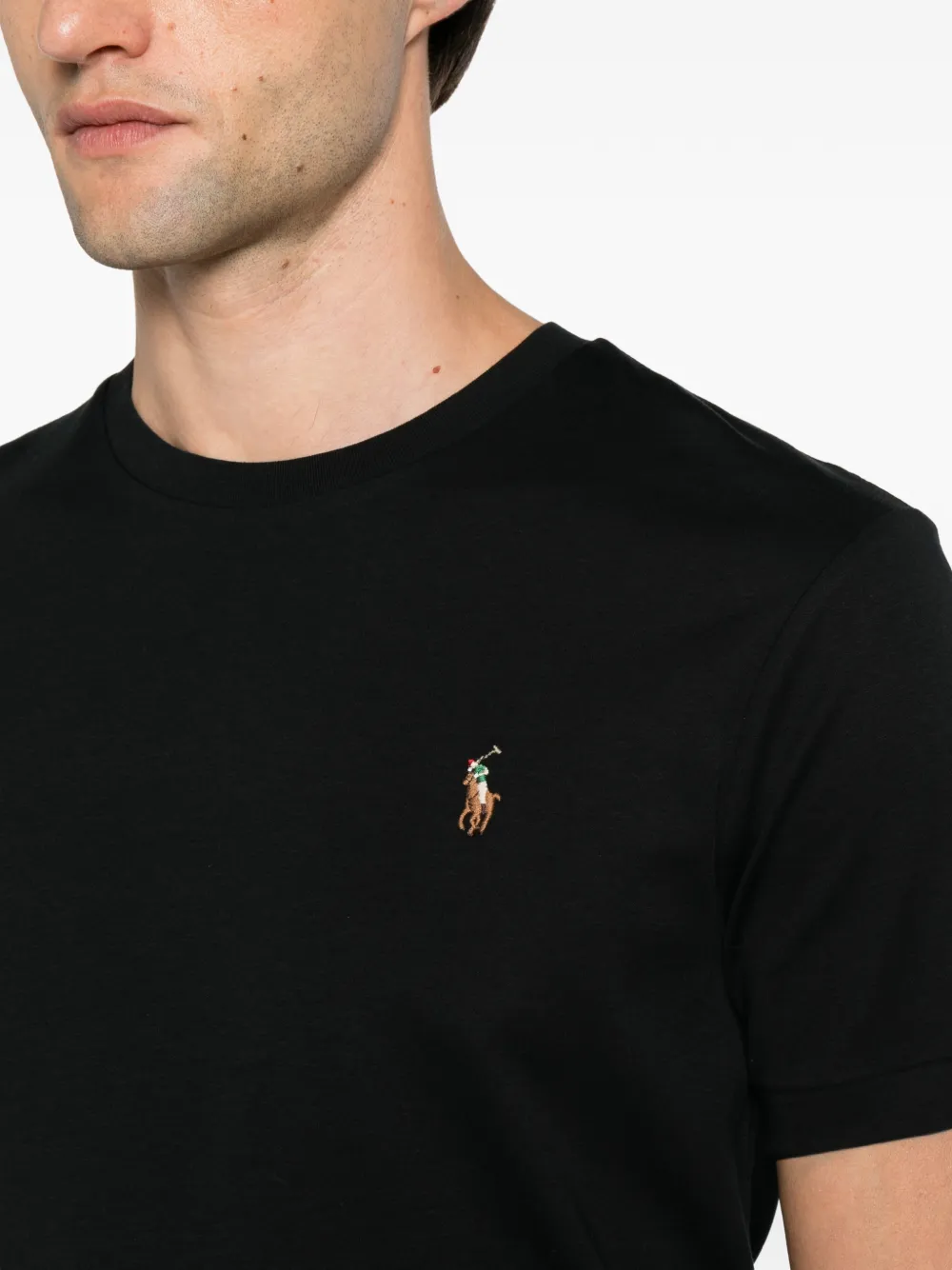Polo Ralph Lauren T-shirt met borduurwerk Zwart