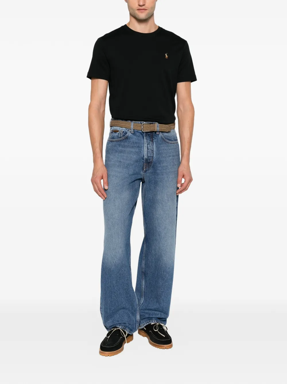 Polo Ralph Lauren T-shirt met borduurwerk Zwart