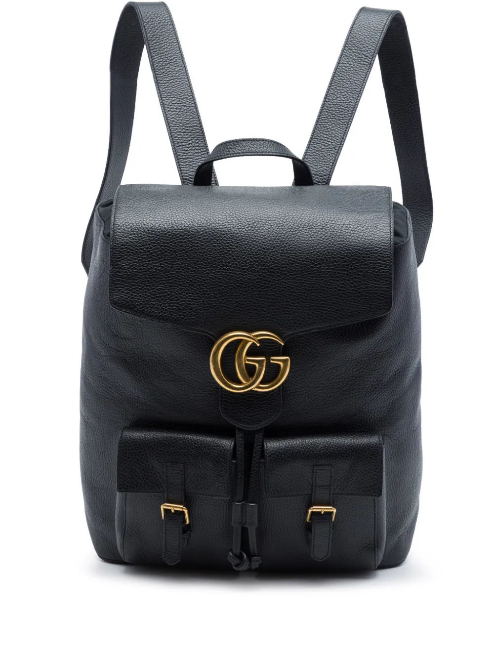 Gucci Pre-Owned Zaino GG Marmont in pelle di vitello 2016-2026 - Nero