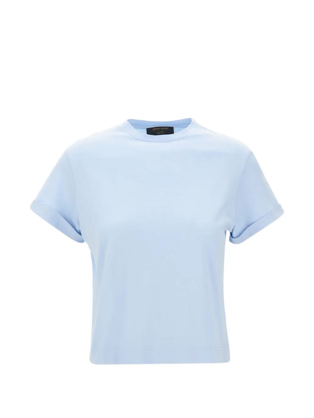 Gran Sasso turned-up cuff T-shirt - Blu