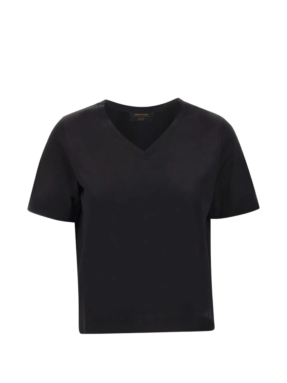 Gran Sasso V-neck rolled-cuff T-shirt