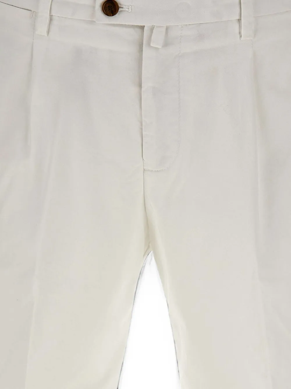 Briglia 1949 Shorts met omgeslagen zoom Wit
