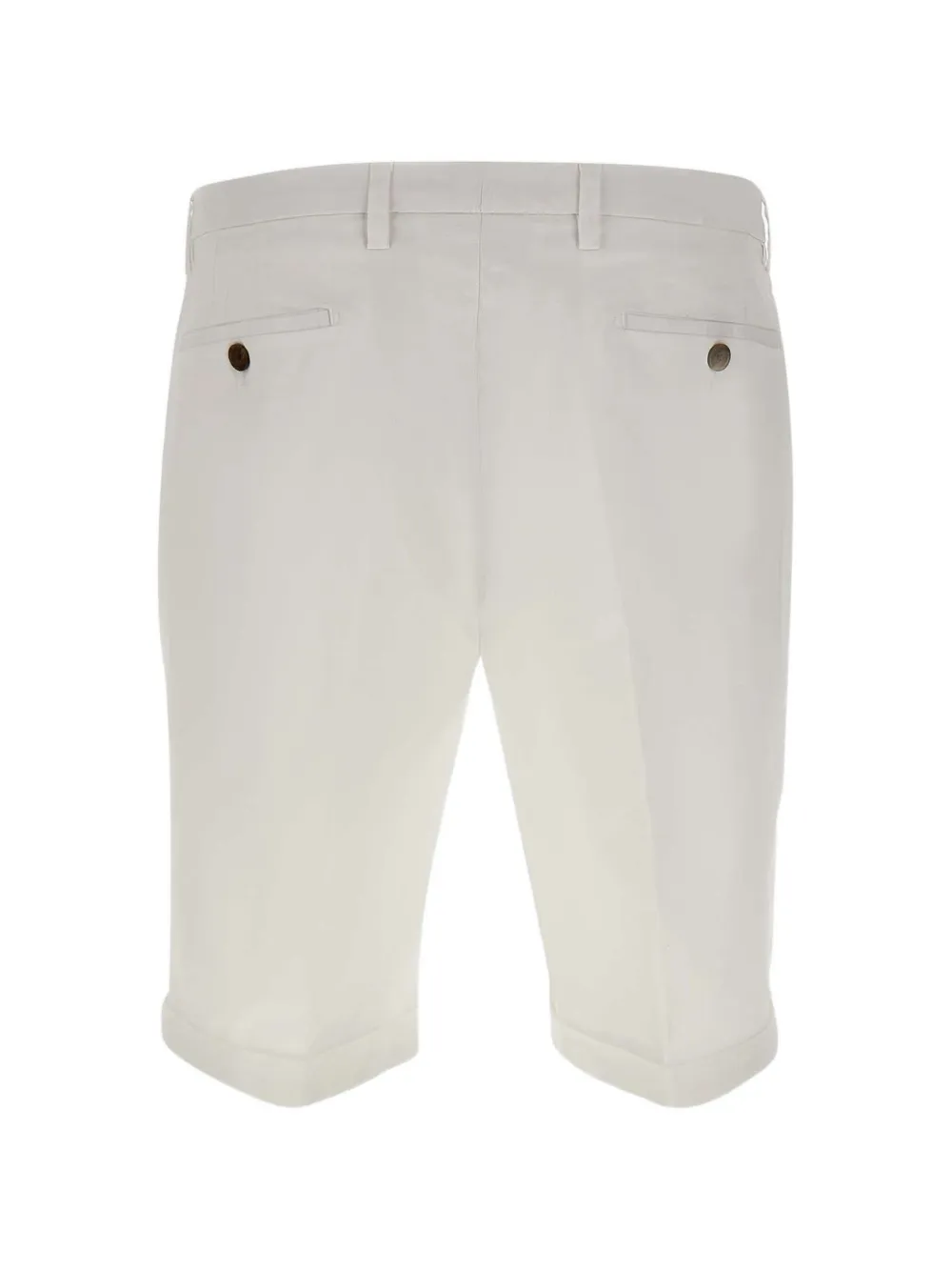Briglia 1949 Shorts met omgeslagen zoom Wit