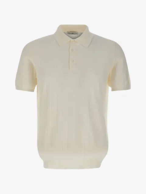 Della Ciana ribbed-knit polo shirt
