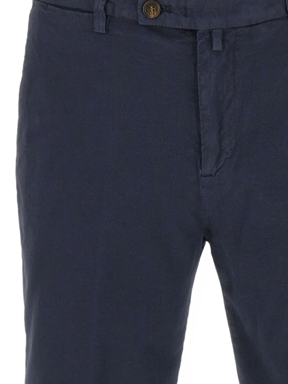 Briglia 1949 Chino shorts met knoopsluiting Blauw