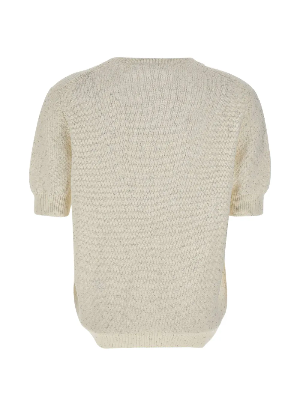 Gran Sasso Trui verfraaid met pailletten en korte mouwen Beige