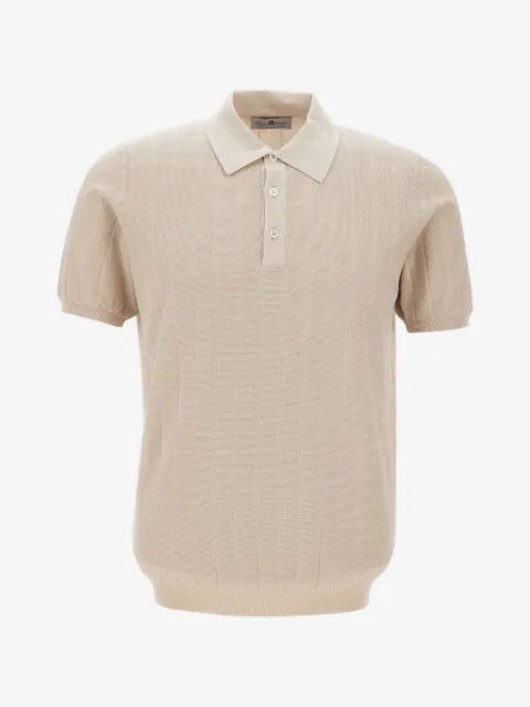 Della Ciana maxi-ribbed cotton polo shirt