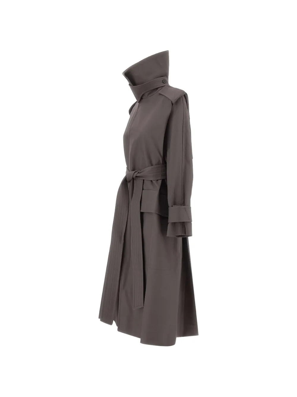 Victoria Beckham Philippa trenchcoat met ceintuur Grijs