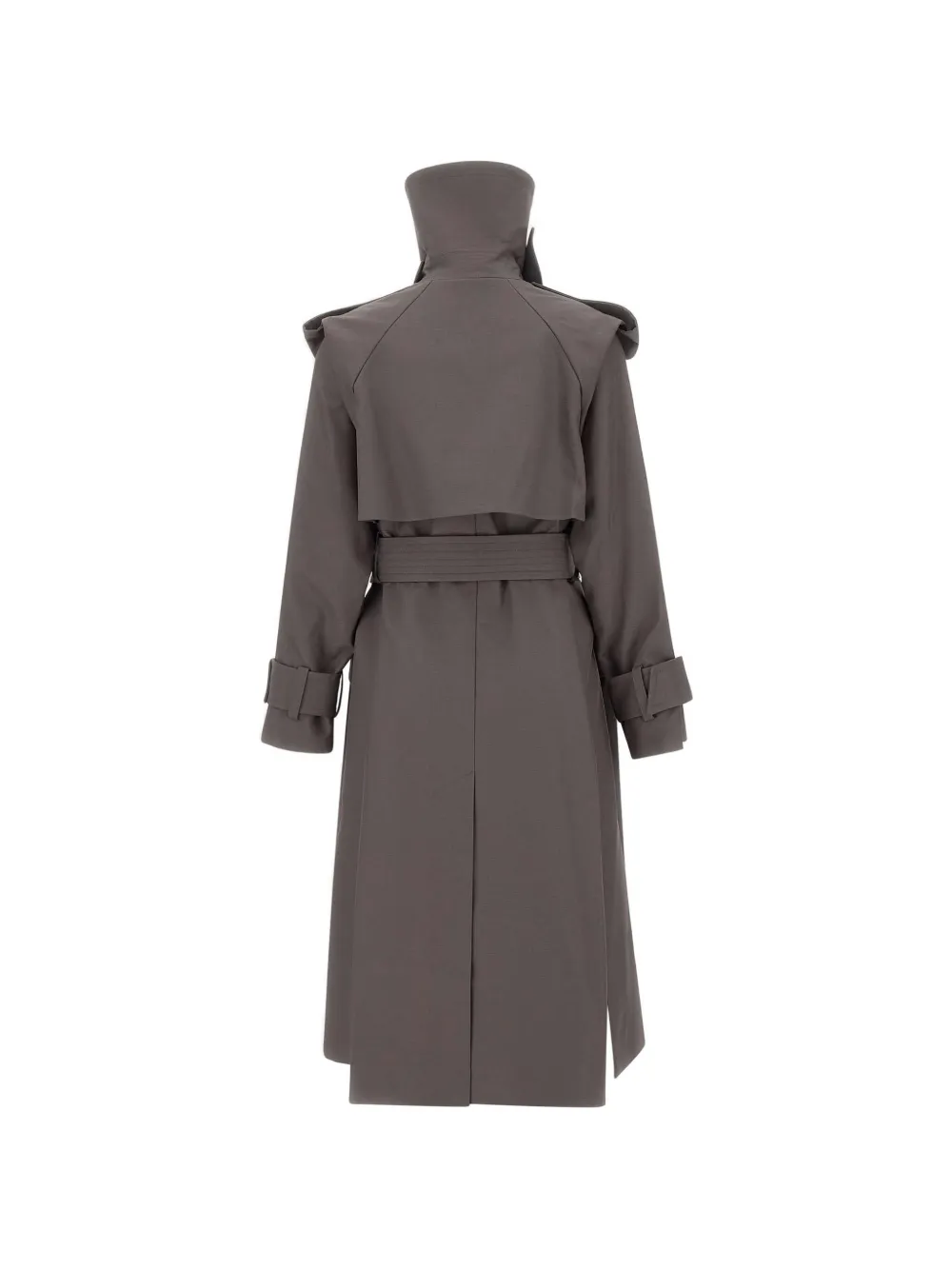 Victoria Beckham Philippa trenchcoat met ceintuur Grijs