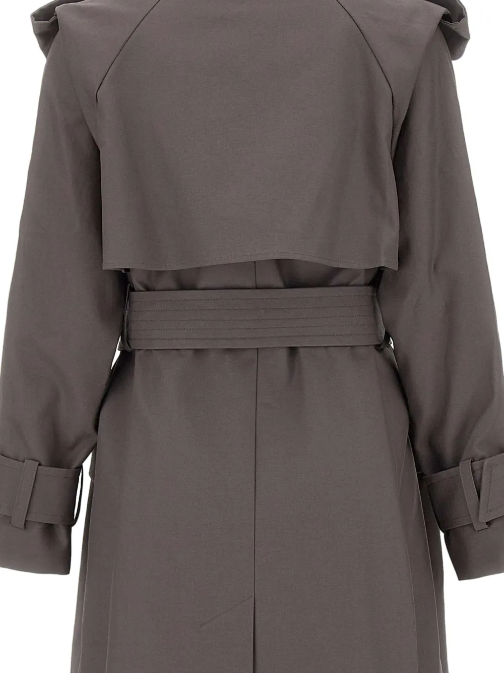 Victoria Beckham Philippa trenchcoat met ceintuur Grijs