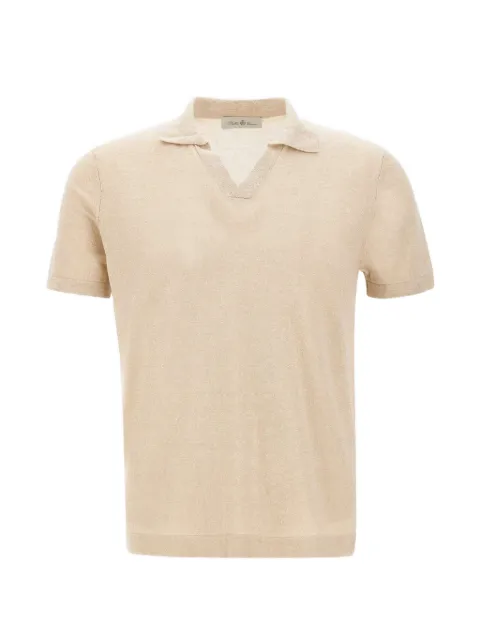 Della Ciana open-collar side-slit T-shirt