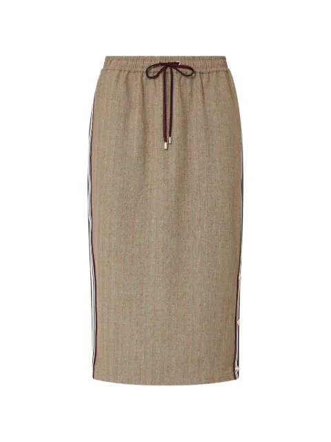LIU JO midi skirt with side tape