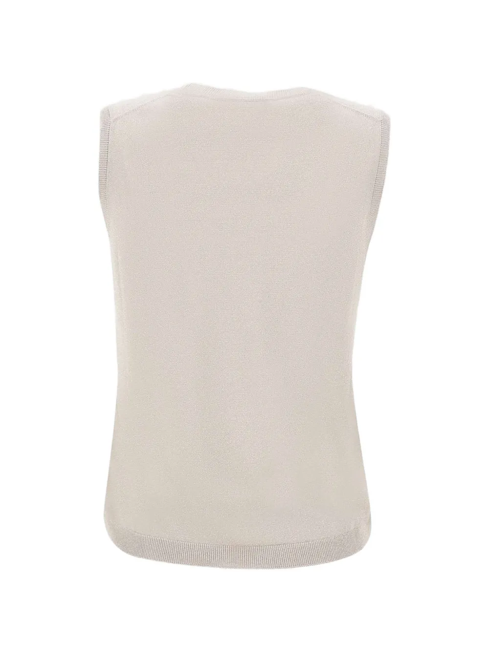 Gran Sasso Ribgebreide lurex top Beige