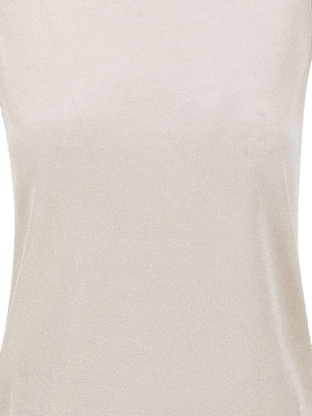 Gran Sasso Ribgebreide lurex top Beige