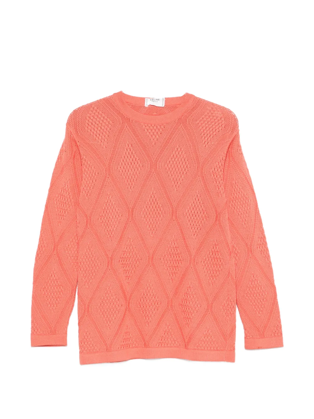 Celine Pre-Owned 2000s crew-neck sweater - Orange
