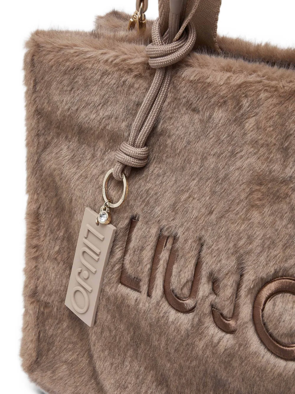 LIU JO Grote Teddy shopper Bruin