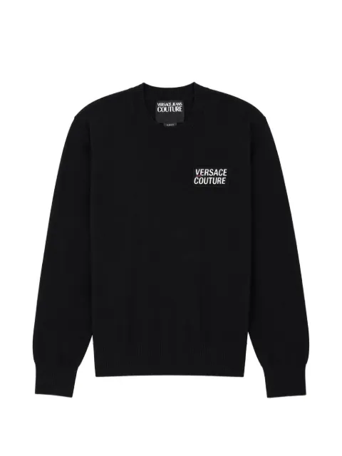 Versace Jeans Couture logo-patch sweater